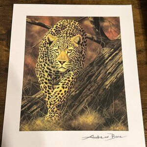 Andrew Bone Silent Stalker 2013 Seriolithograph With Bio and COA